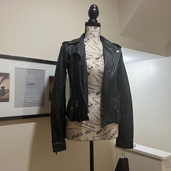 Bagatelle NYC  Black Genuine Leather Moto Biker Jacket - Picture 2 of 4